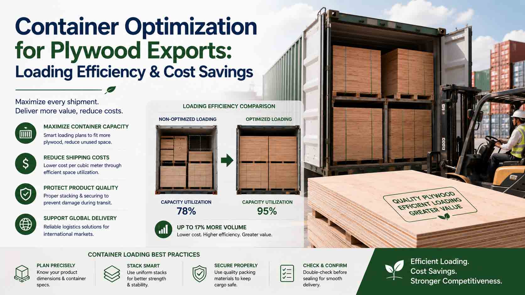 Container Optimization for Plywood Exports: Loading Efficiency & Cost Savings