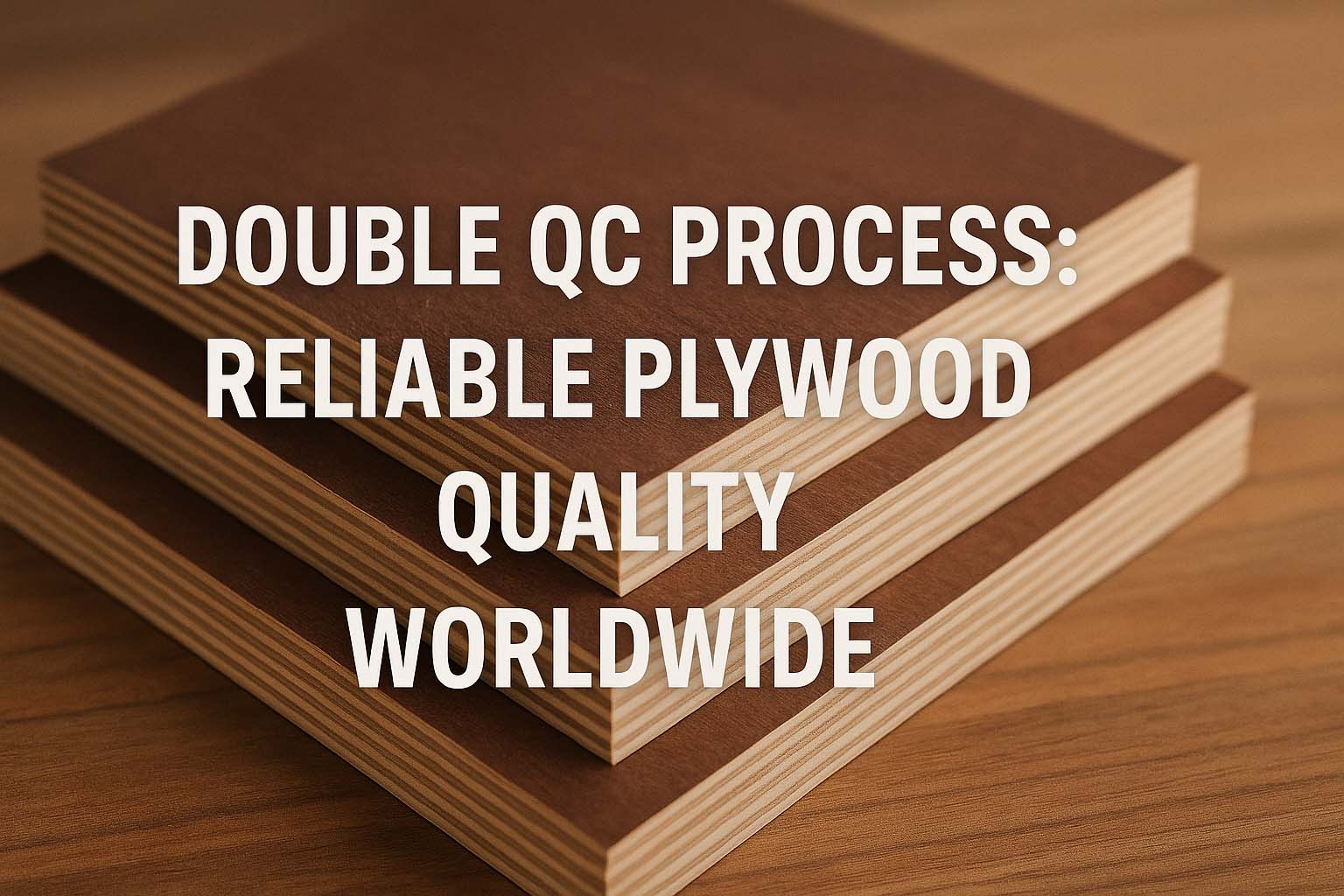 Double QC Process: Reliable Plywood Quality Worldwide