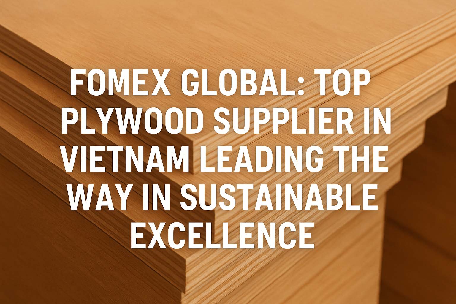 Fomex Global: Top Plywood Supplier in Vietnam Leading the Way in Sustainable Excellence