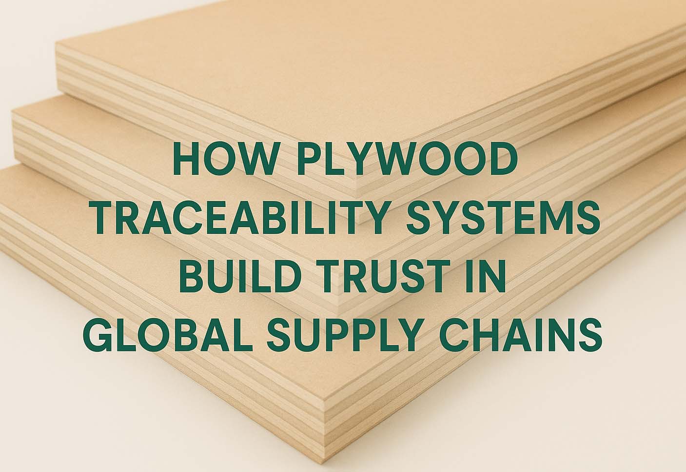 How Plywood Traceability Systems Build Trust in Global Supply Chains