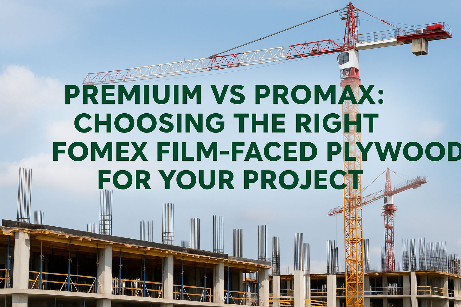 Premium vs Promax: Choosing the Right FOMEX Film-Faced Plywood for Your Project