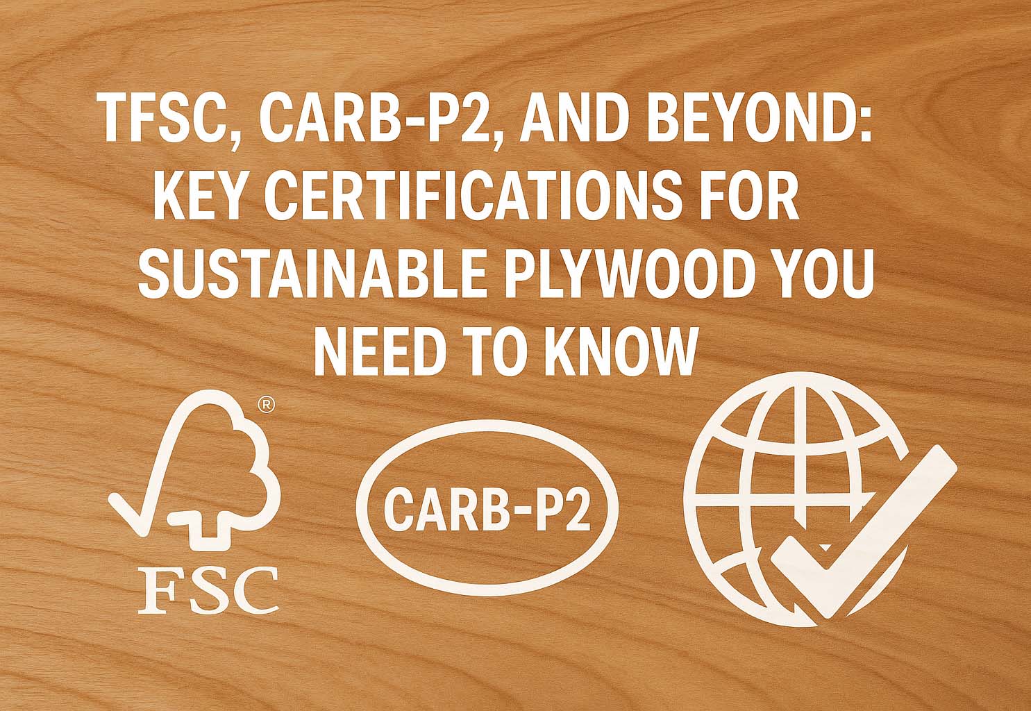 FSC, CARB-P2, and Beyond: Key Certifications for Sustainable Plywood You Need to Know