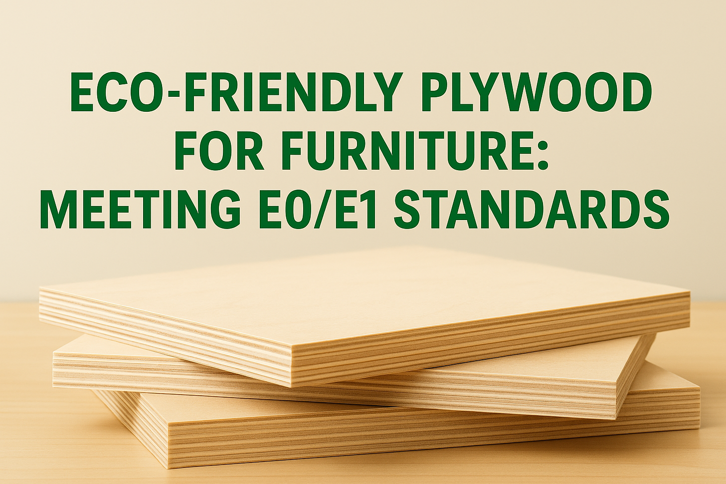 Eco-Friendly Plywood for Furniture: Meeting E0/E1 Standards