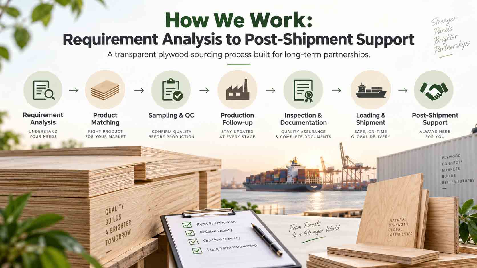 How We Work: Requirement Analysis to Post-Shipment Support