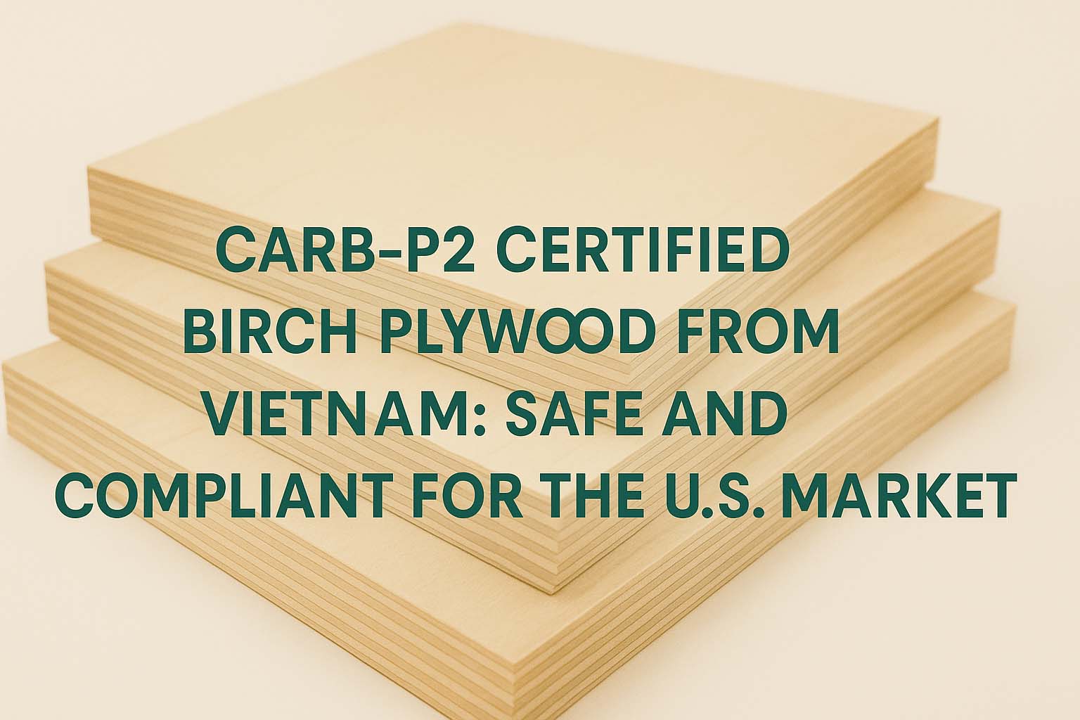 CARB-P2 Certified Birch Plywood from Vietnam: Safe and Compliant for the U.S. Market