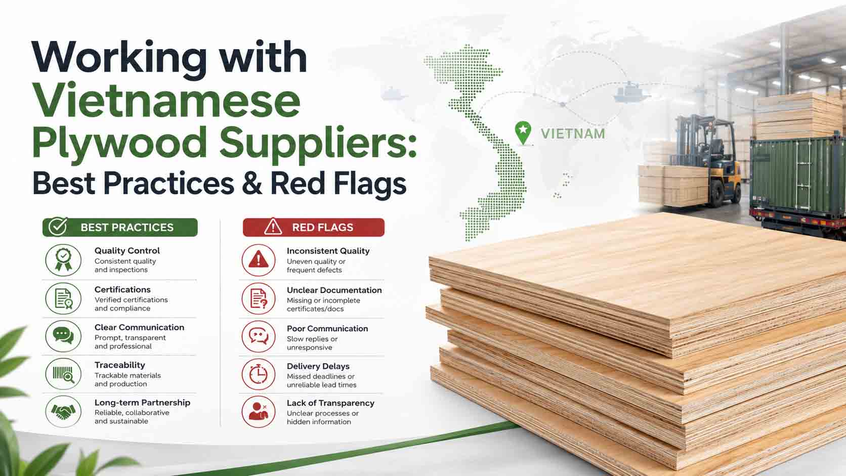 Working with Vietnamese Plywood Suppliers: Best Practices & Red Flags