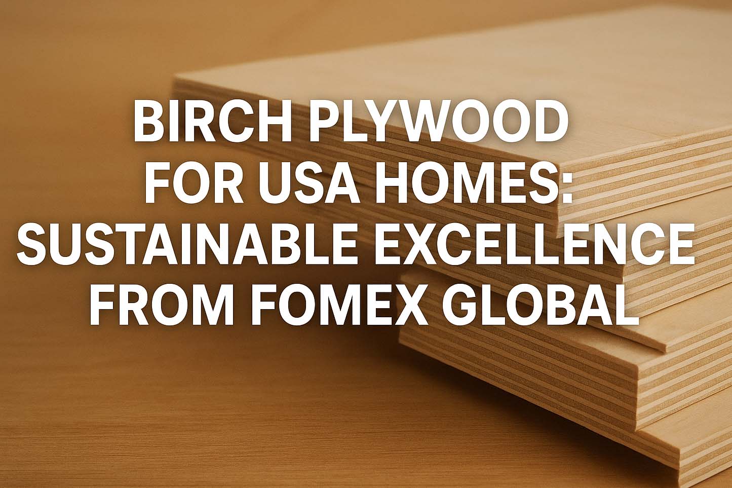 Birch Plywood for USA Homes: Sustainable Excellence from Fomex Global