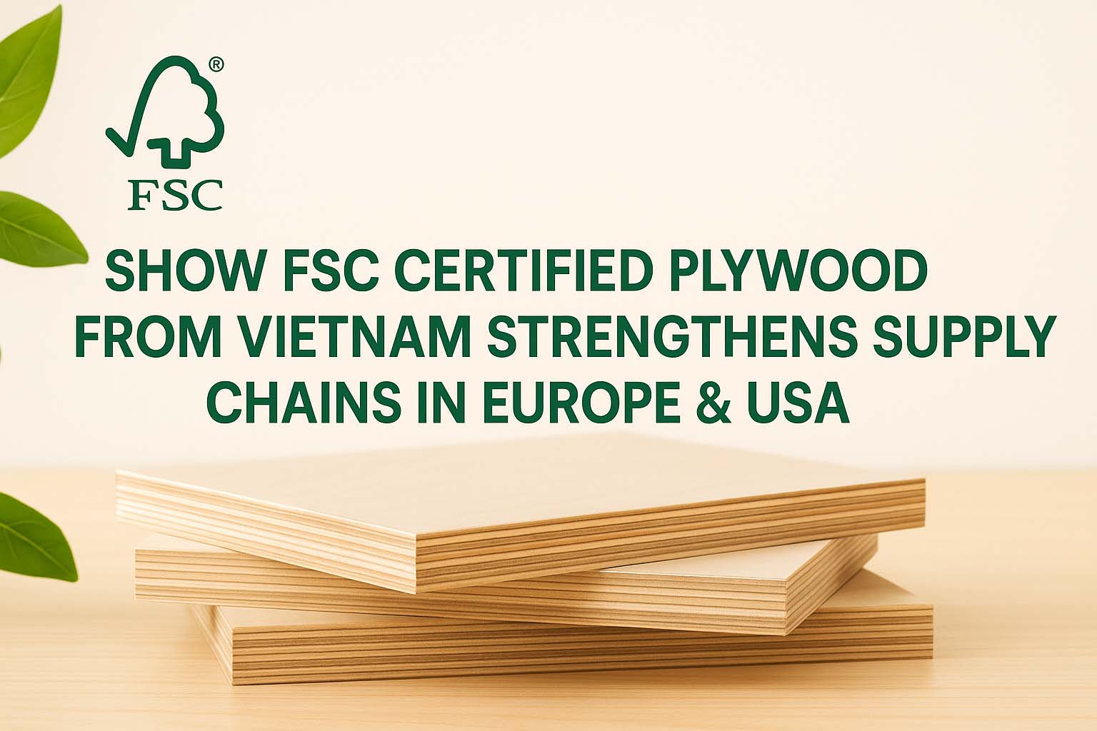 How FSC Certified Plywood from Vietnam Strengthens Supply Chains in Europe & USA