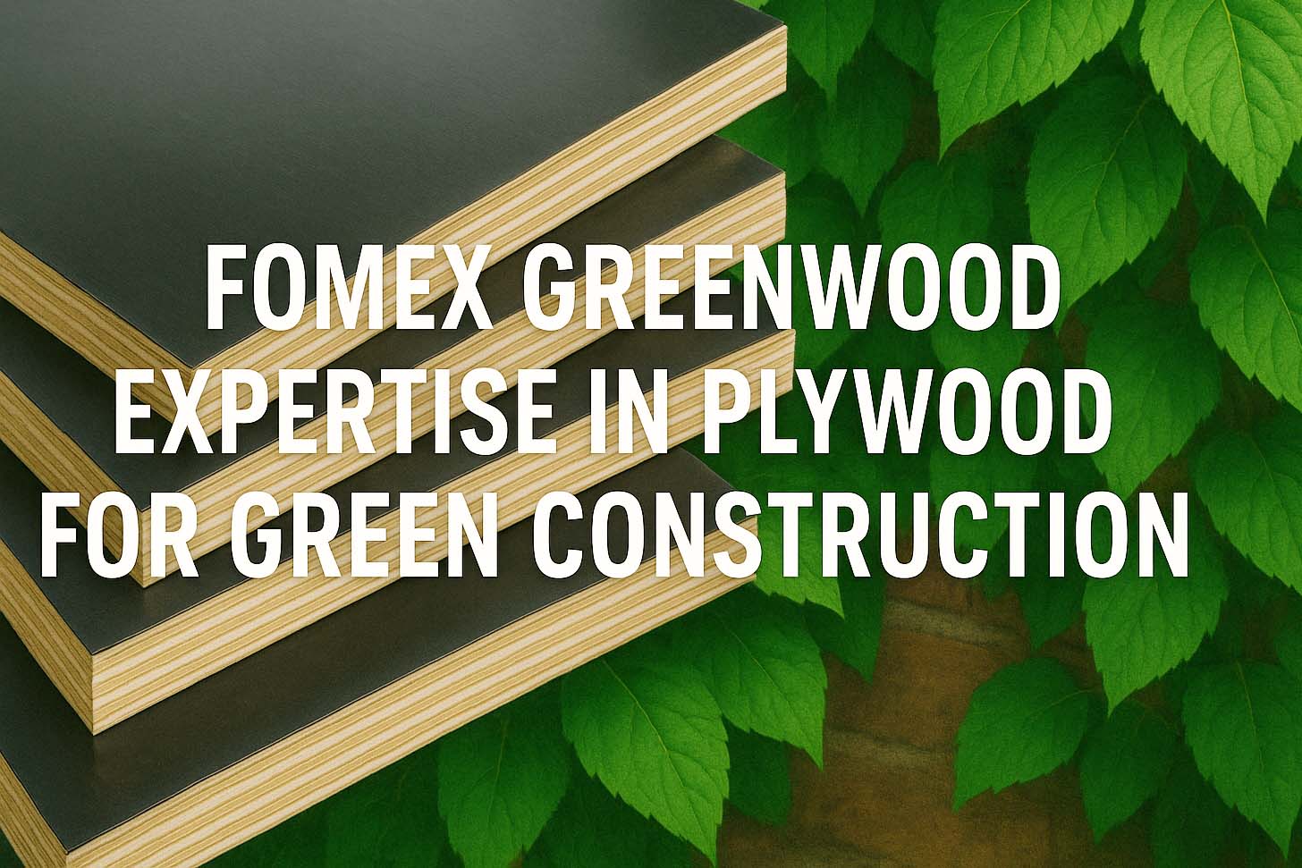 Fomex Greenwood Expertise in Plywood for Green Construction