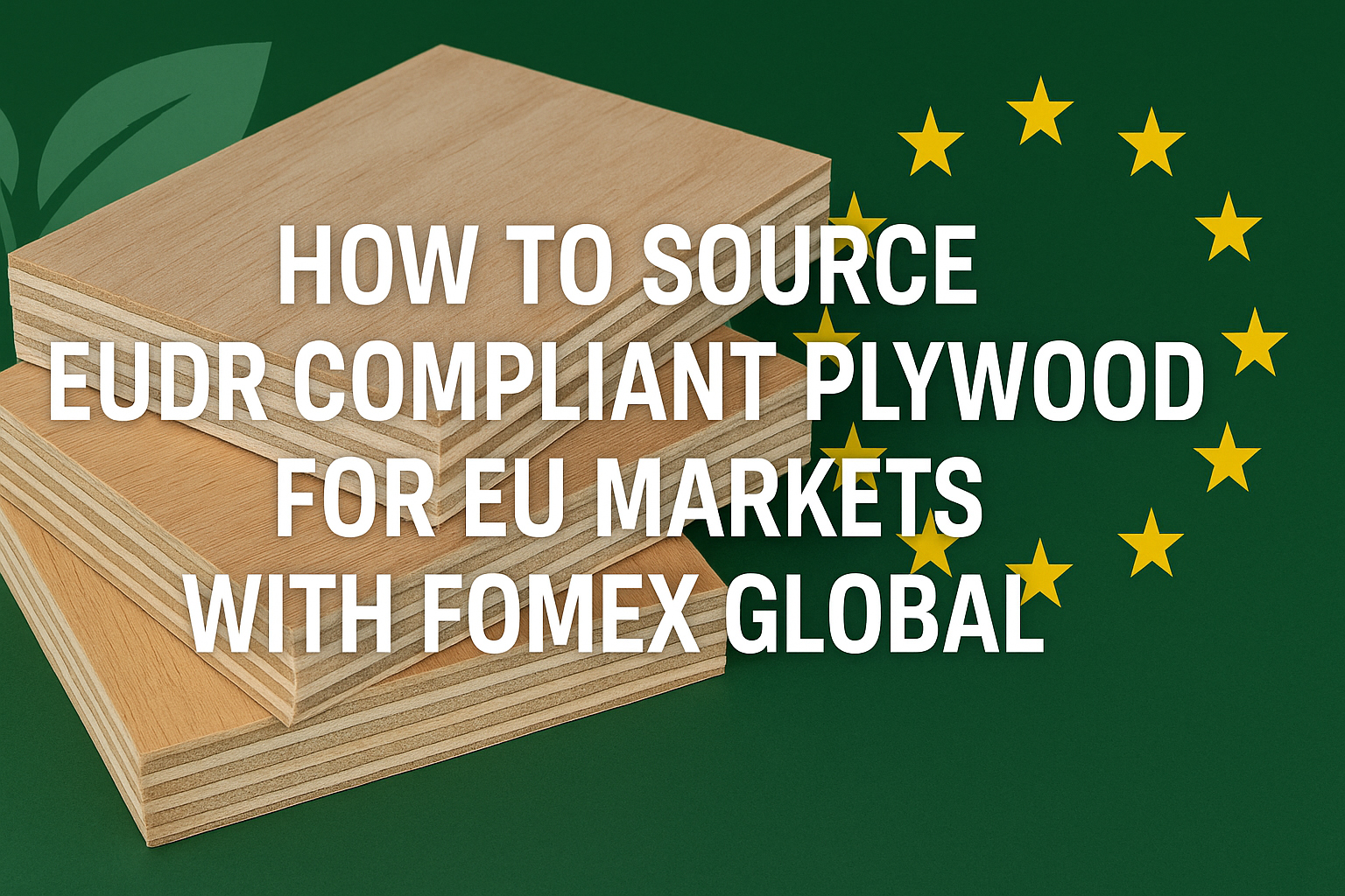 How to Source EUDR Compliant Plywood for EU Markets with Fomex Global